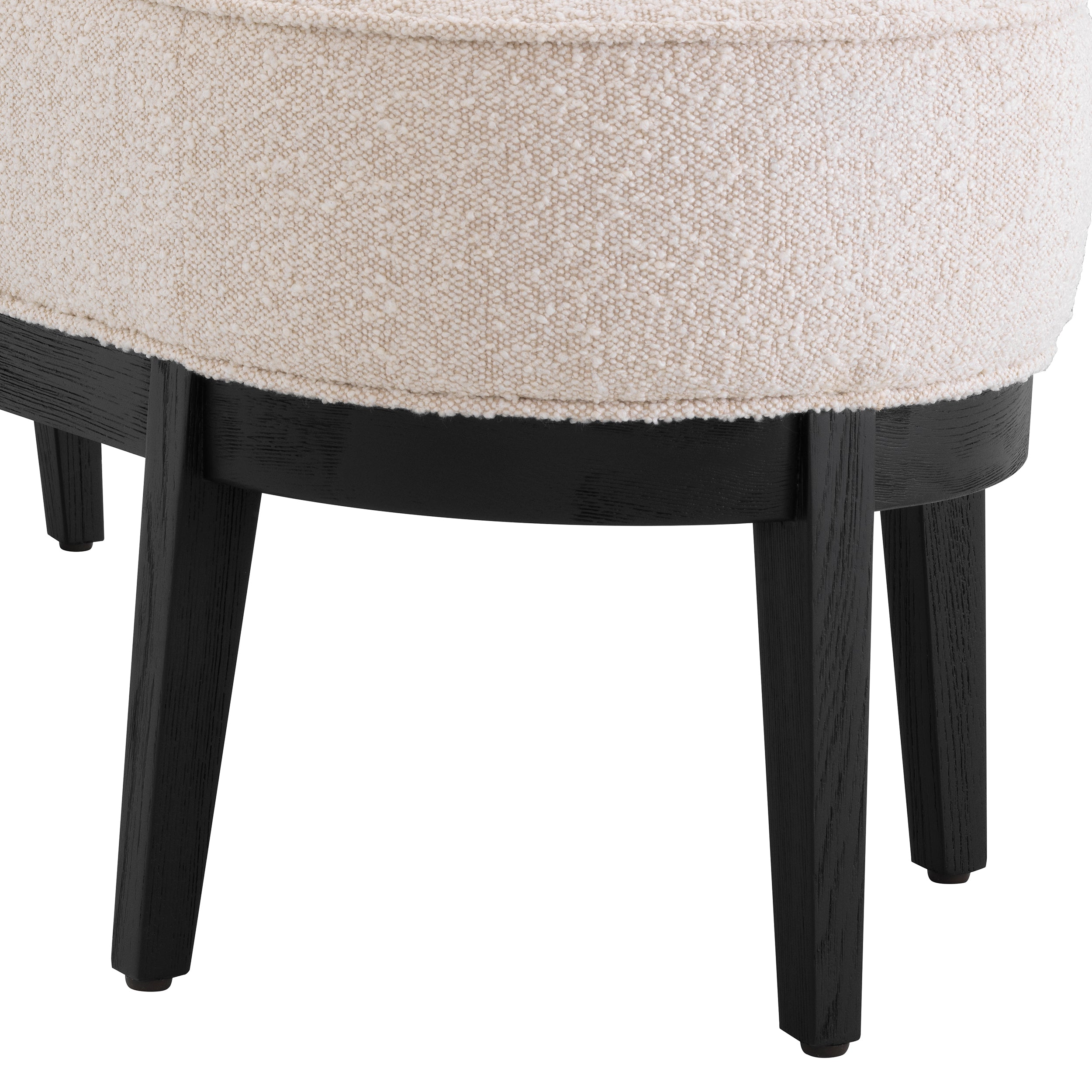 Hocker Jarrett - Bouclé cream