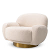 Draaifauteuil Udine - Bouclé cream