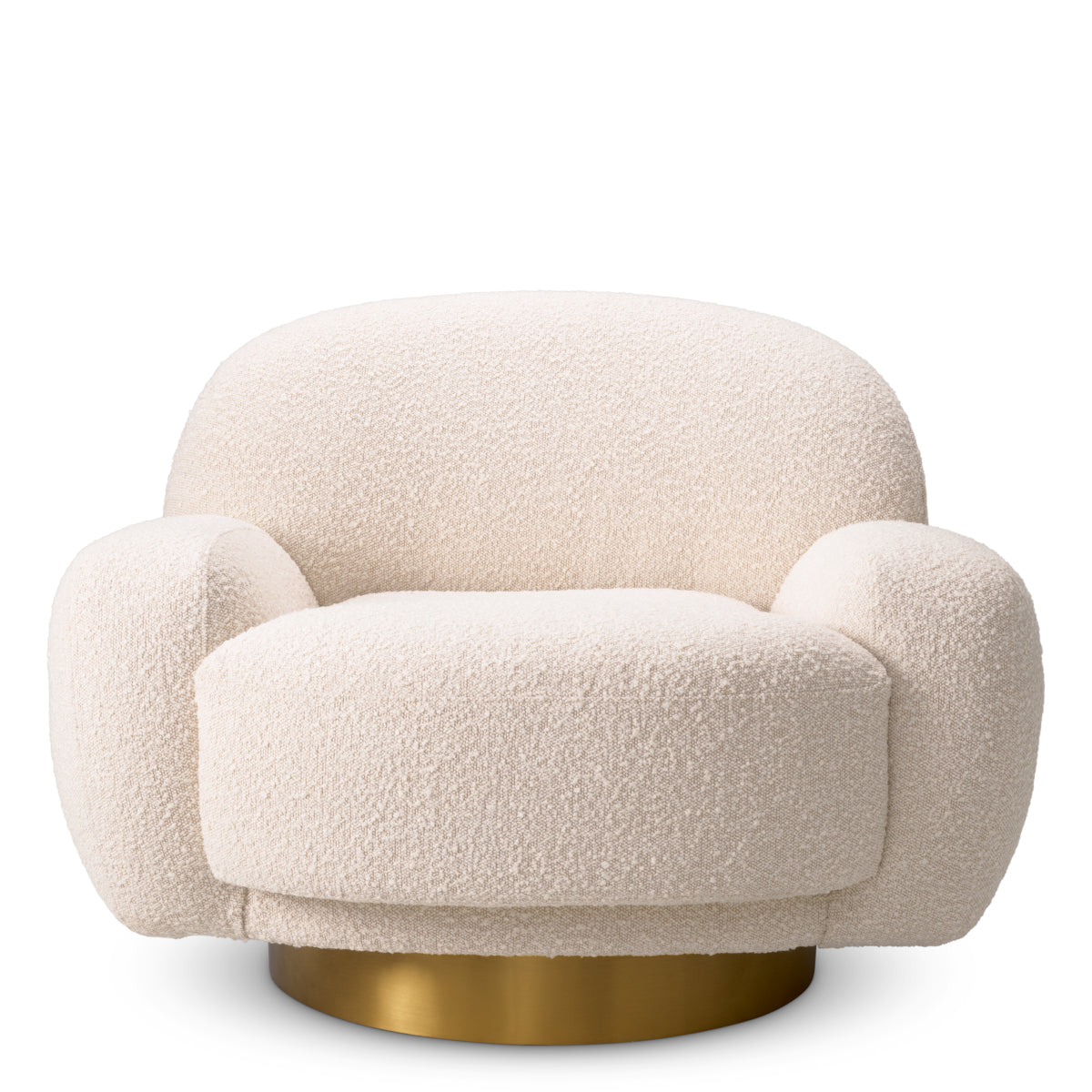 Draaifauteuil Udine - Bouclé cream