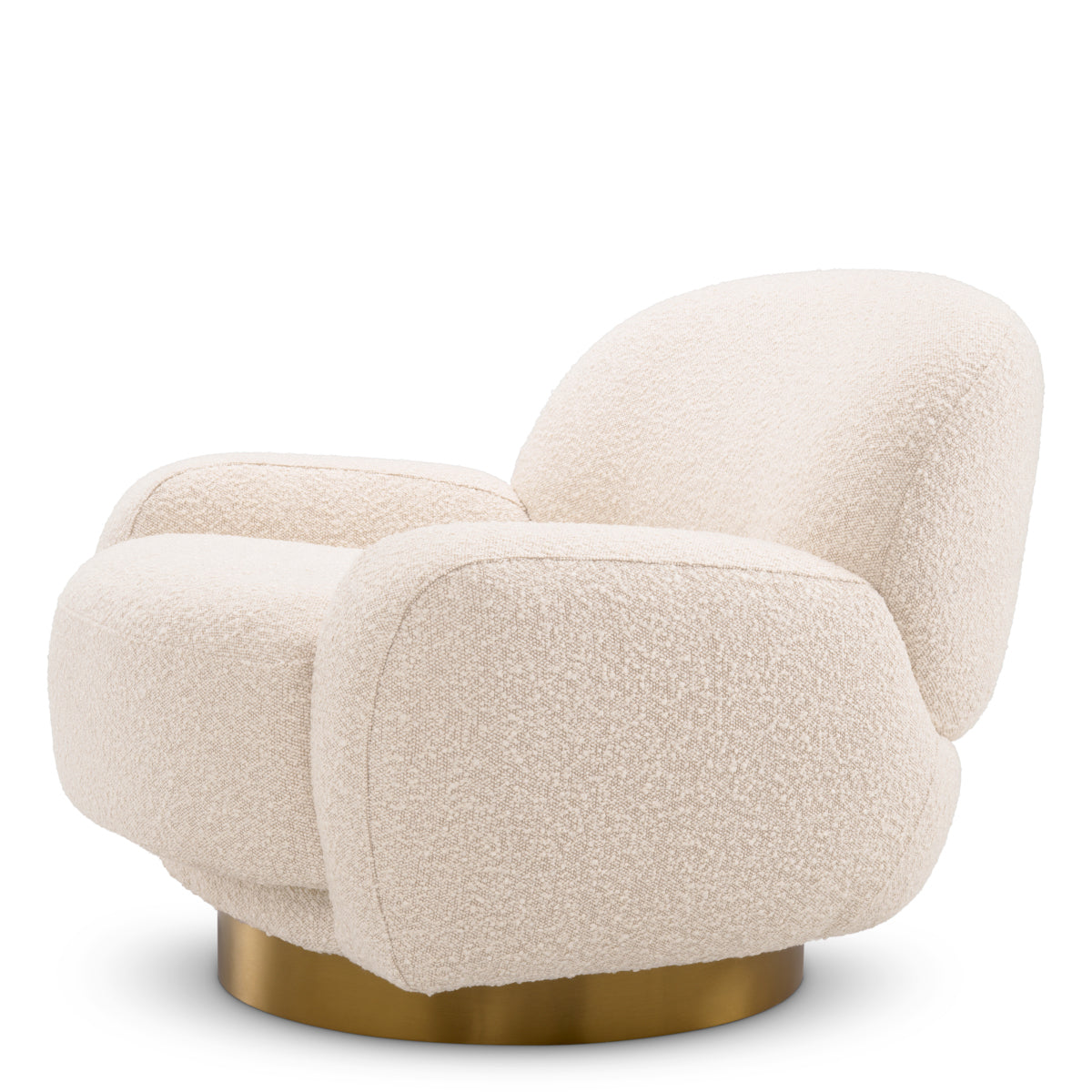 Draaifauteuil Udine - Bouclé cream