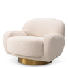 Draaifauteuil Udine - Bouclé cream