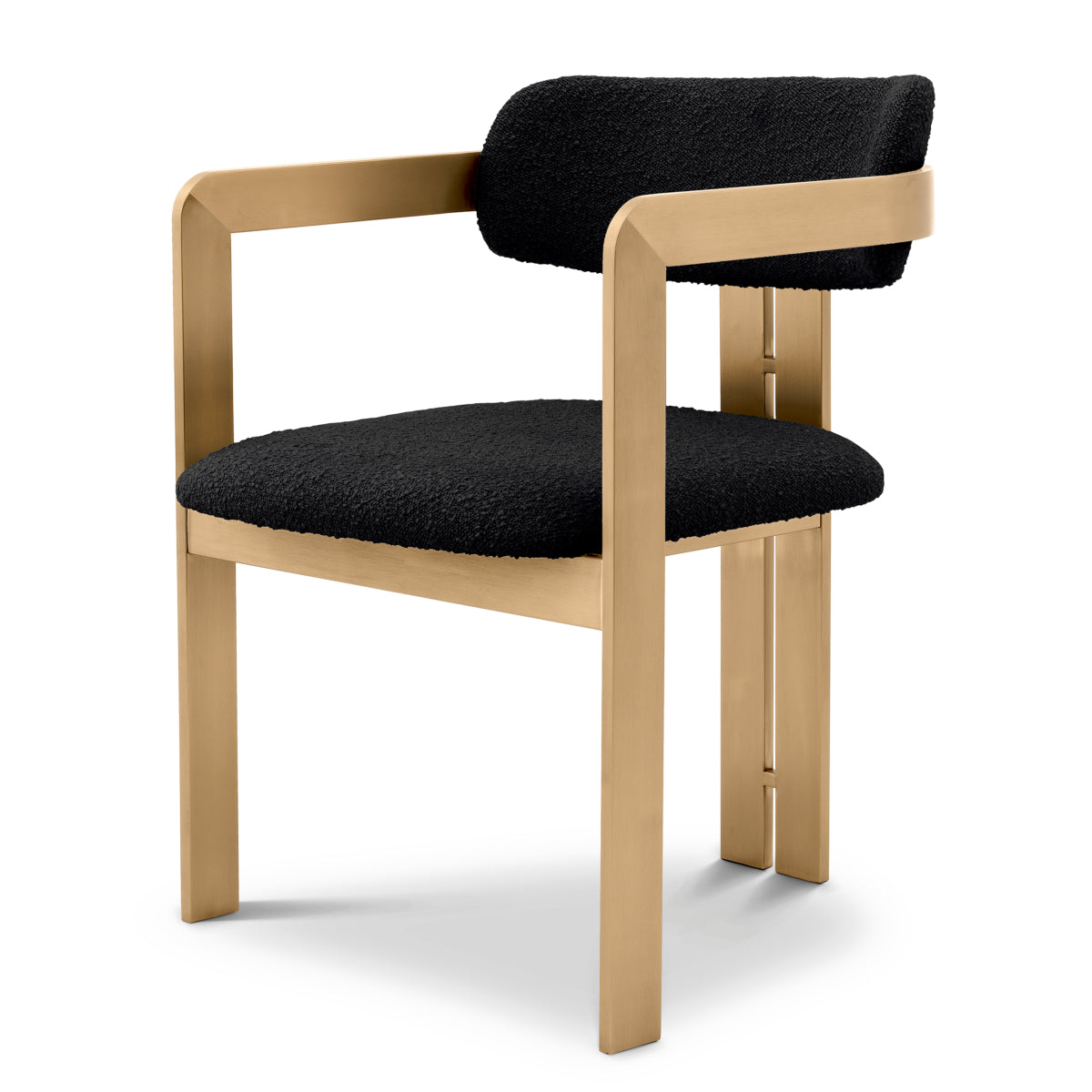 Eetkamerstoel Donato - Bouclé black