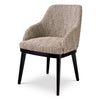 Eetkamerstoel Costa met armleuning - Mademoiselle beige