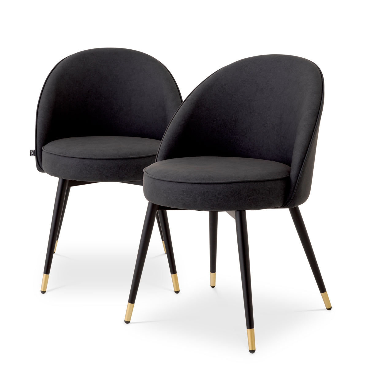 Eetkamerstoel Cooper - Grey faux leather (set van 2)