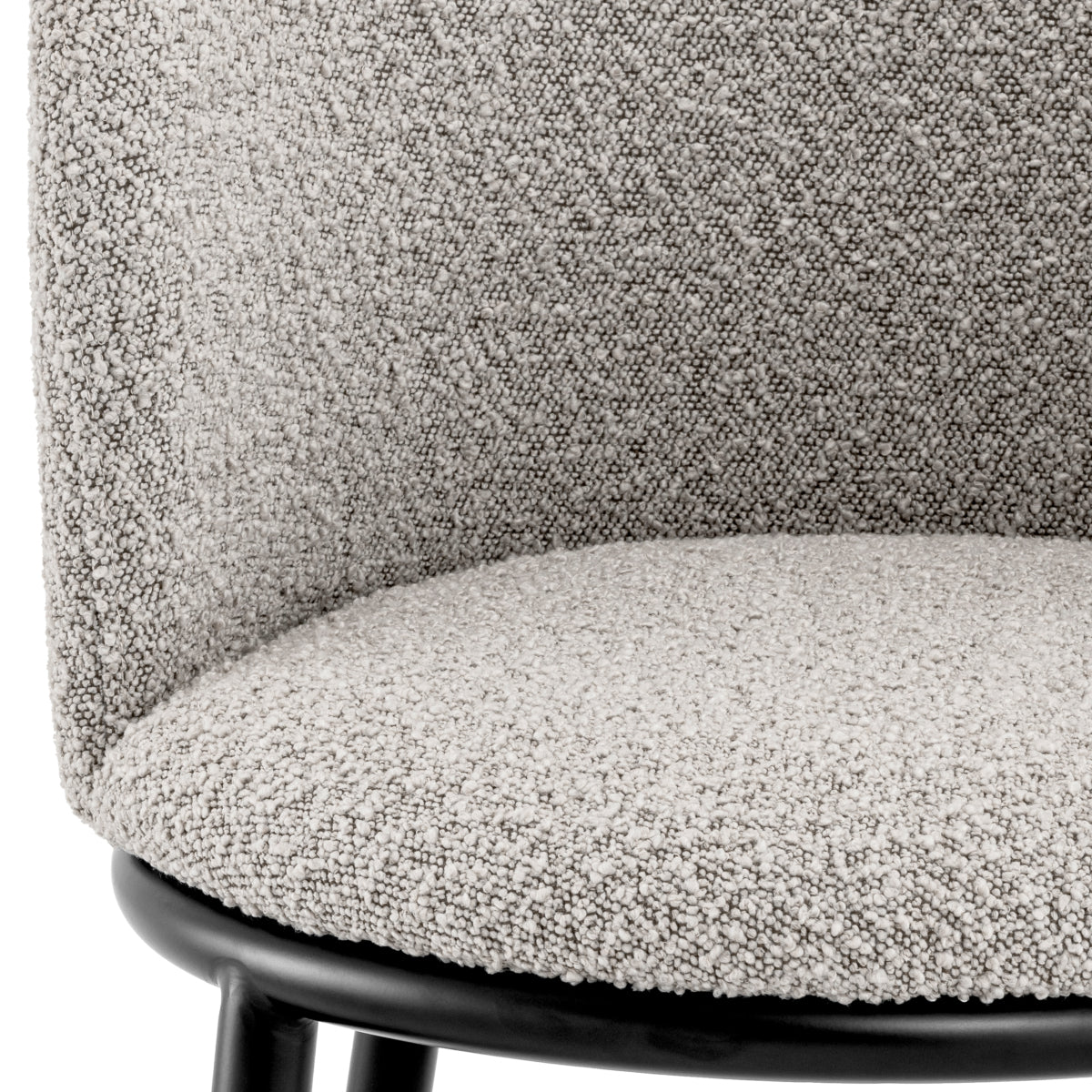 Eetkamerstoel Filmore - Bouclé grey (set van 2)
