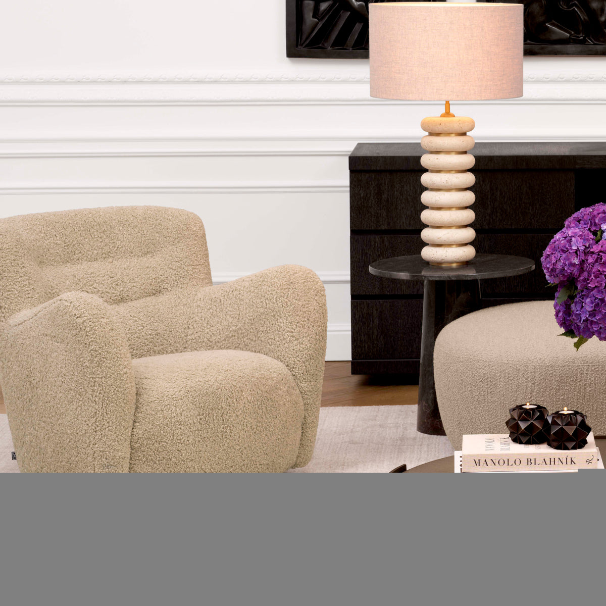 Fauteuil Bixby - Canberra sand