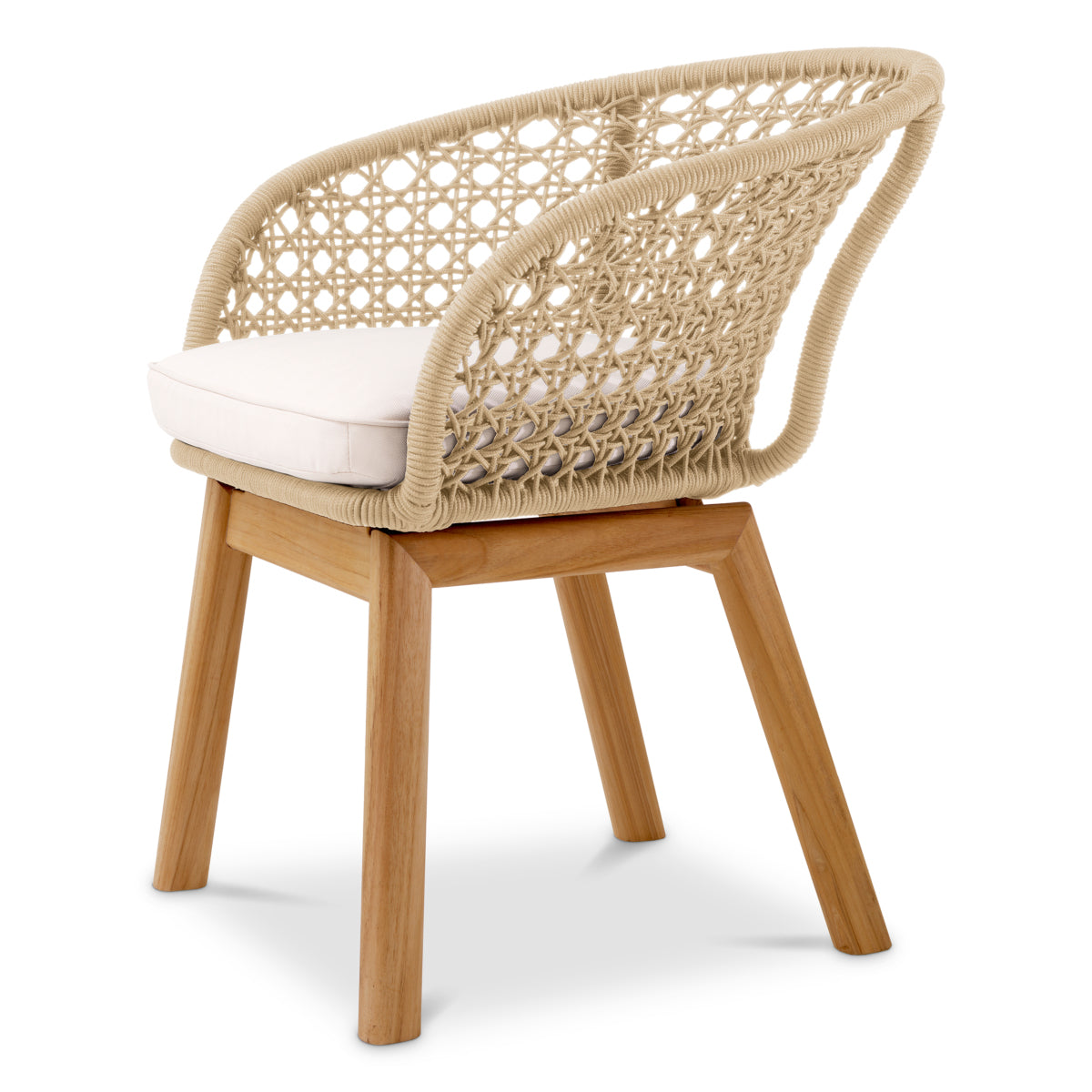Buiten Eetkamerstoel Trinity - Cream rope