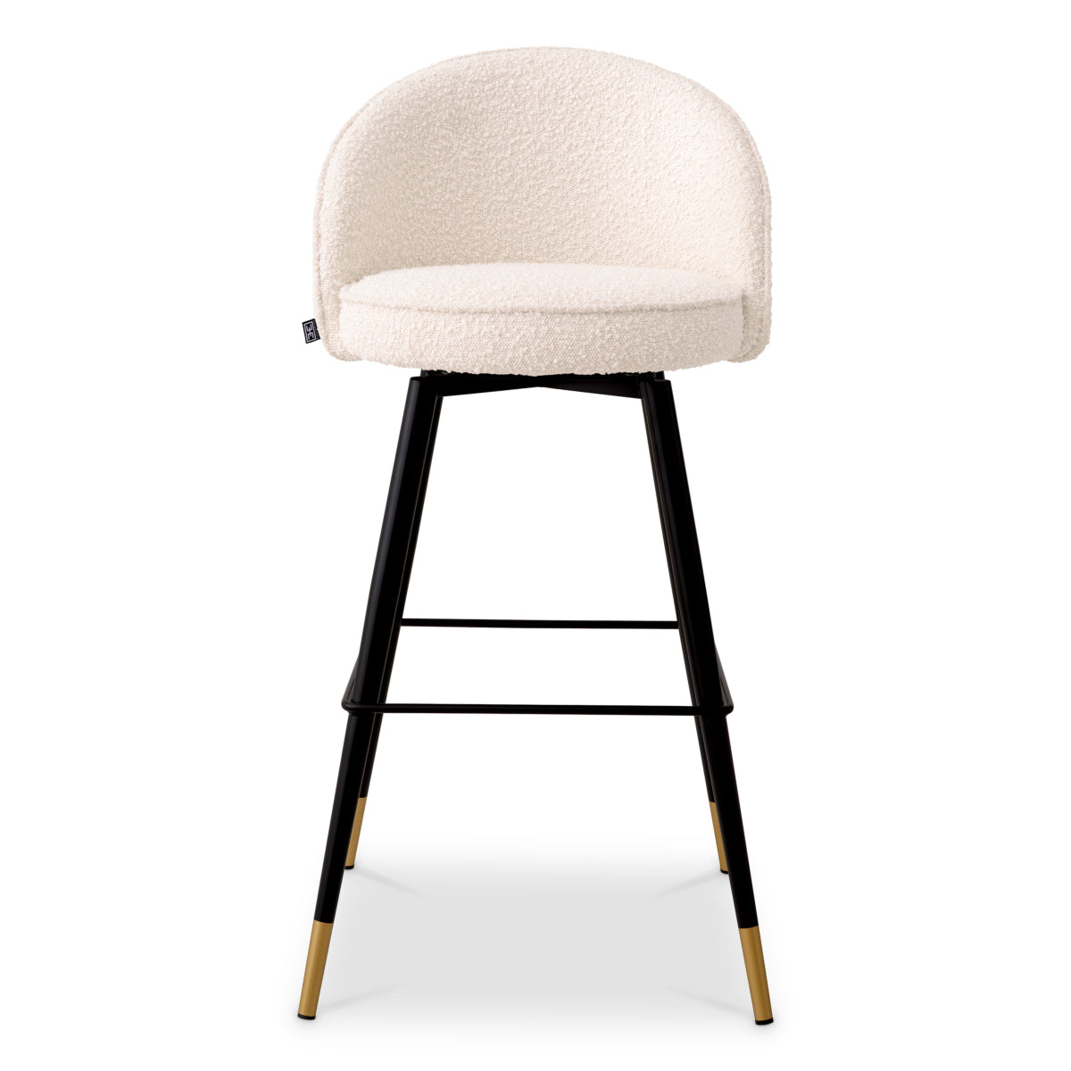 Barkruk Cooper - Bouclé cream (set van 2)