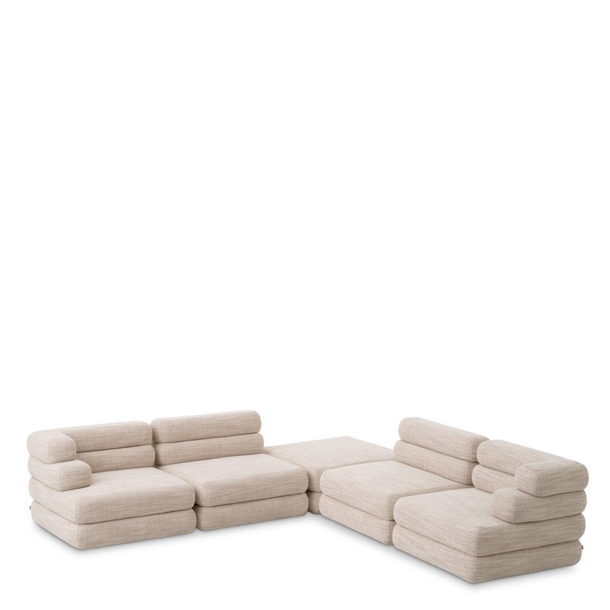 Modulaire bank Malaga - Skyward sand - Ottoman