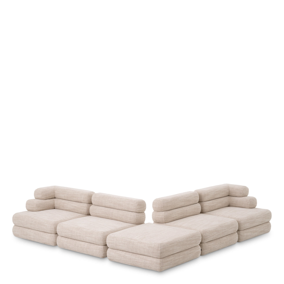 Modulaire bank Malaga - Skyward sand - Ottoman