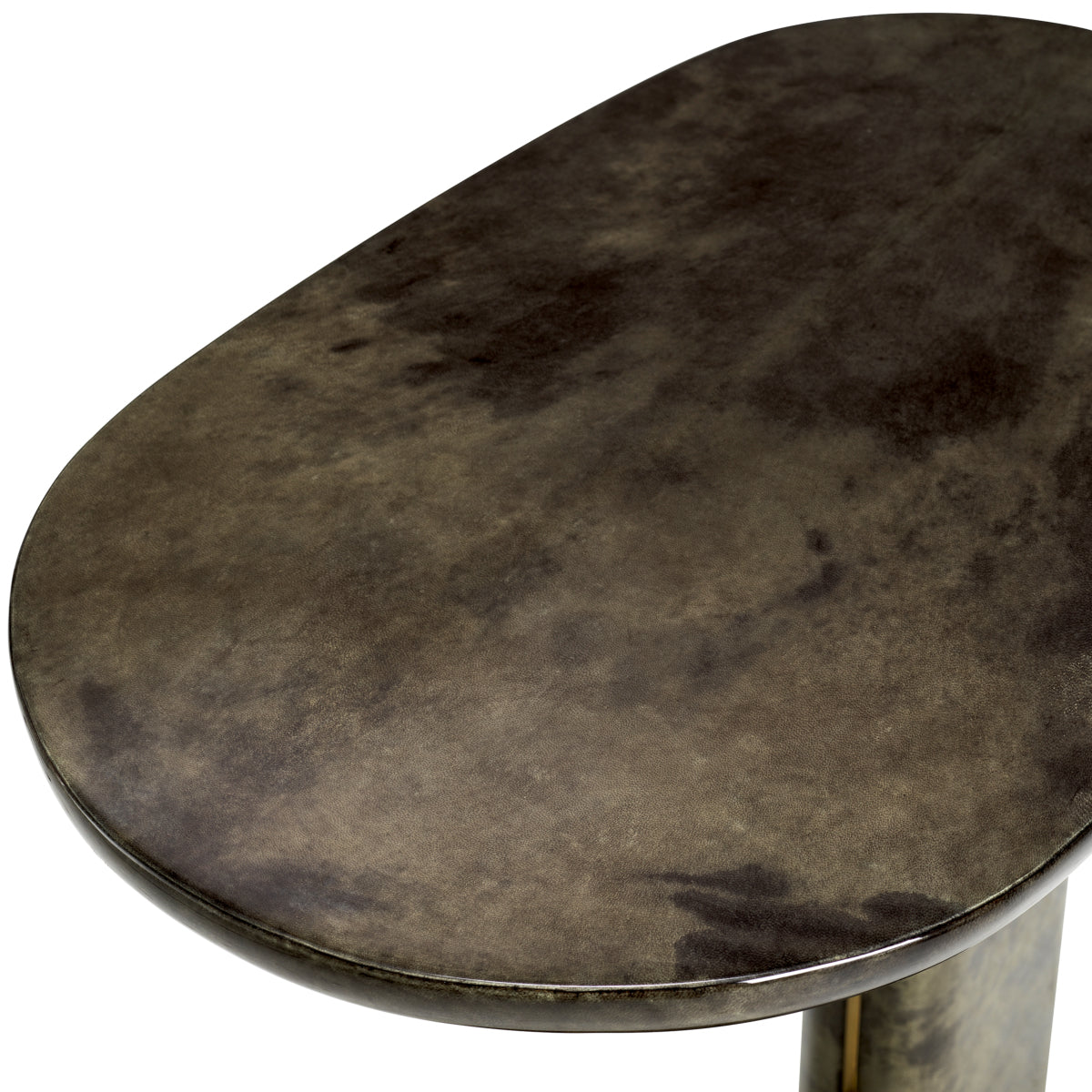 Bijzettafel Manuel - Brown leather