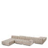 Modulaire bank Dean - Skyward sand - Links