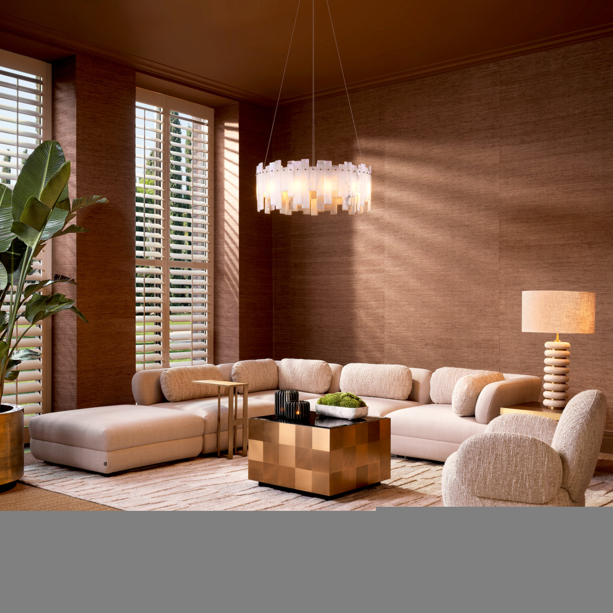 Modulaire bank Paulo - Scalea sand - Ottoman