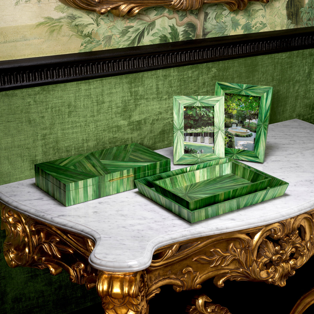 Dienblad Harvard - L - Groen