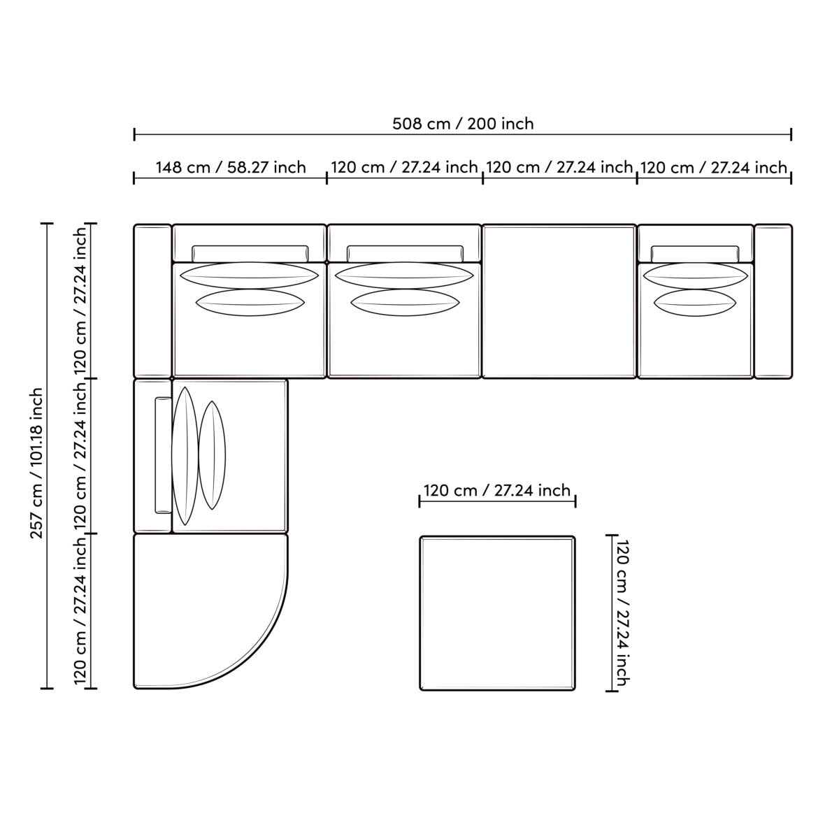 Sofa Lounge Club - Nuoro greige