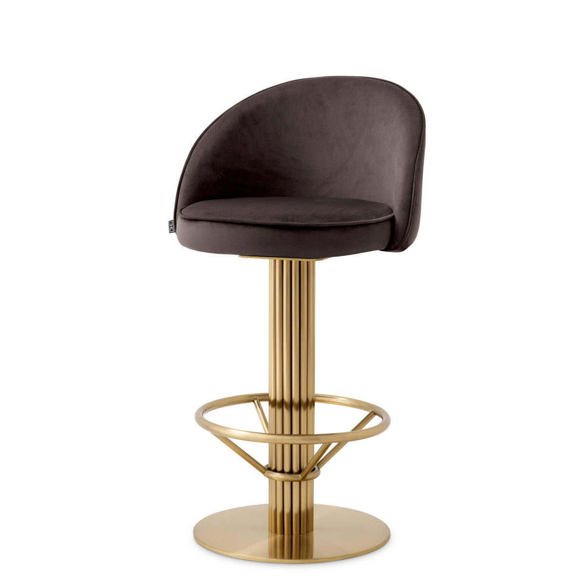 Barkruk Dorland - Roche dark grey velvet