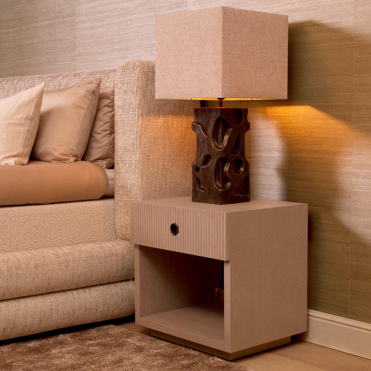 Nachtkastje Dimitrios - Washed oak