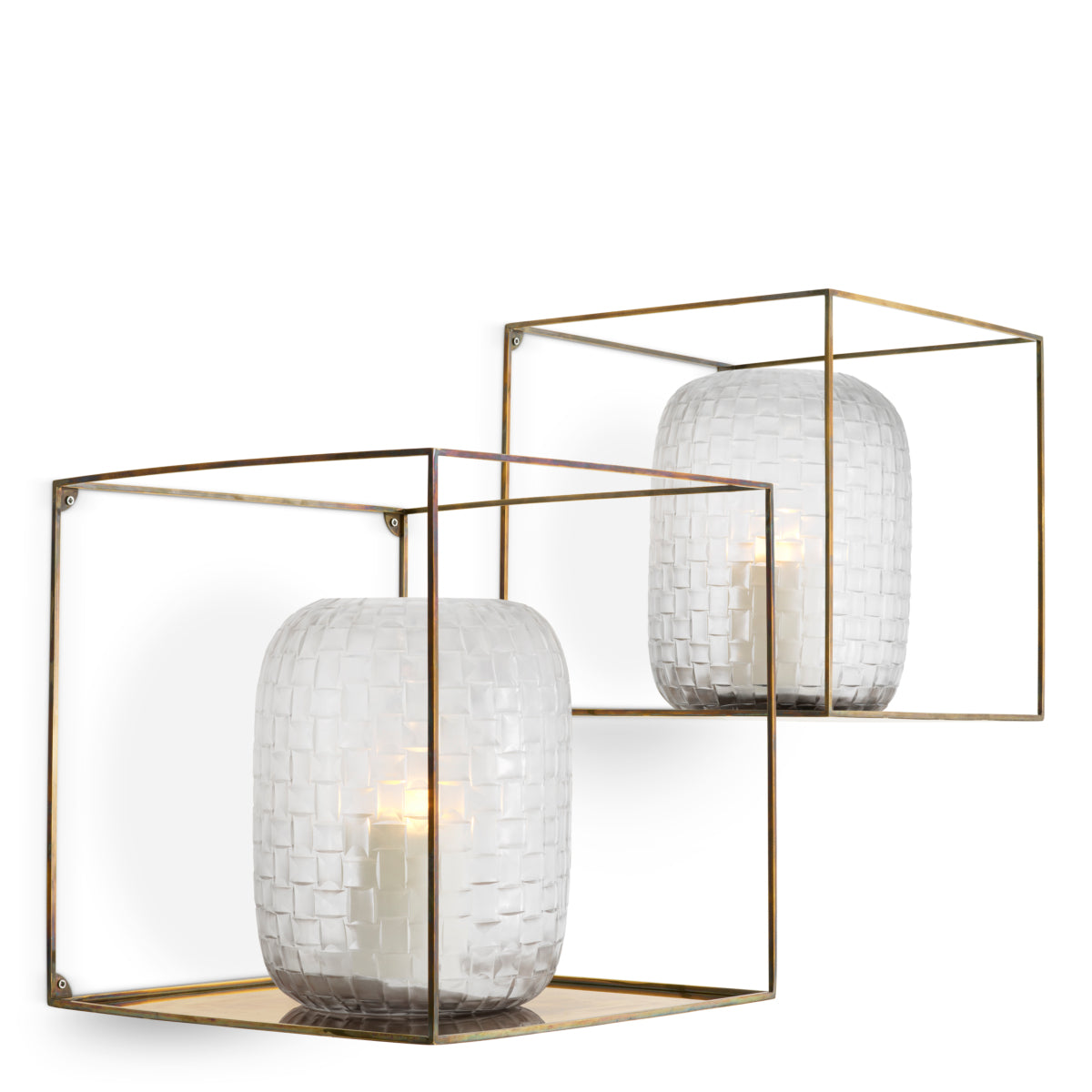 Wandrek Deco - Vierkant - (set van 2)