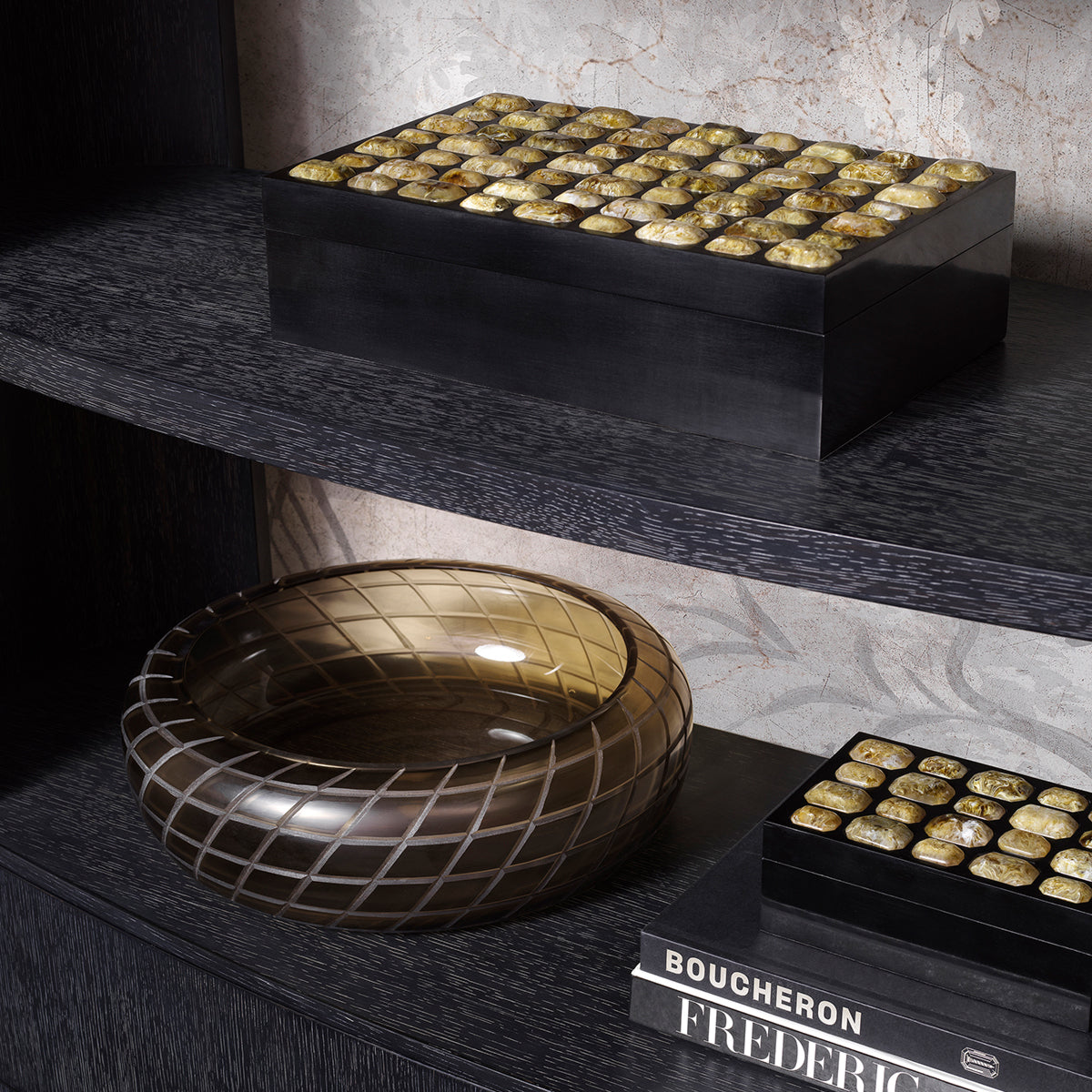 Box Lucida - L - Faux amber