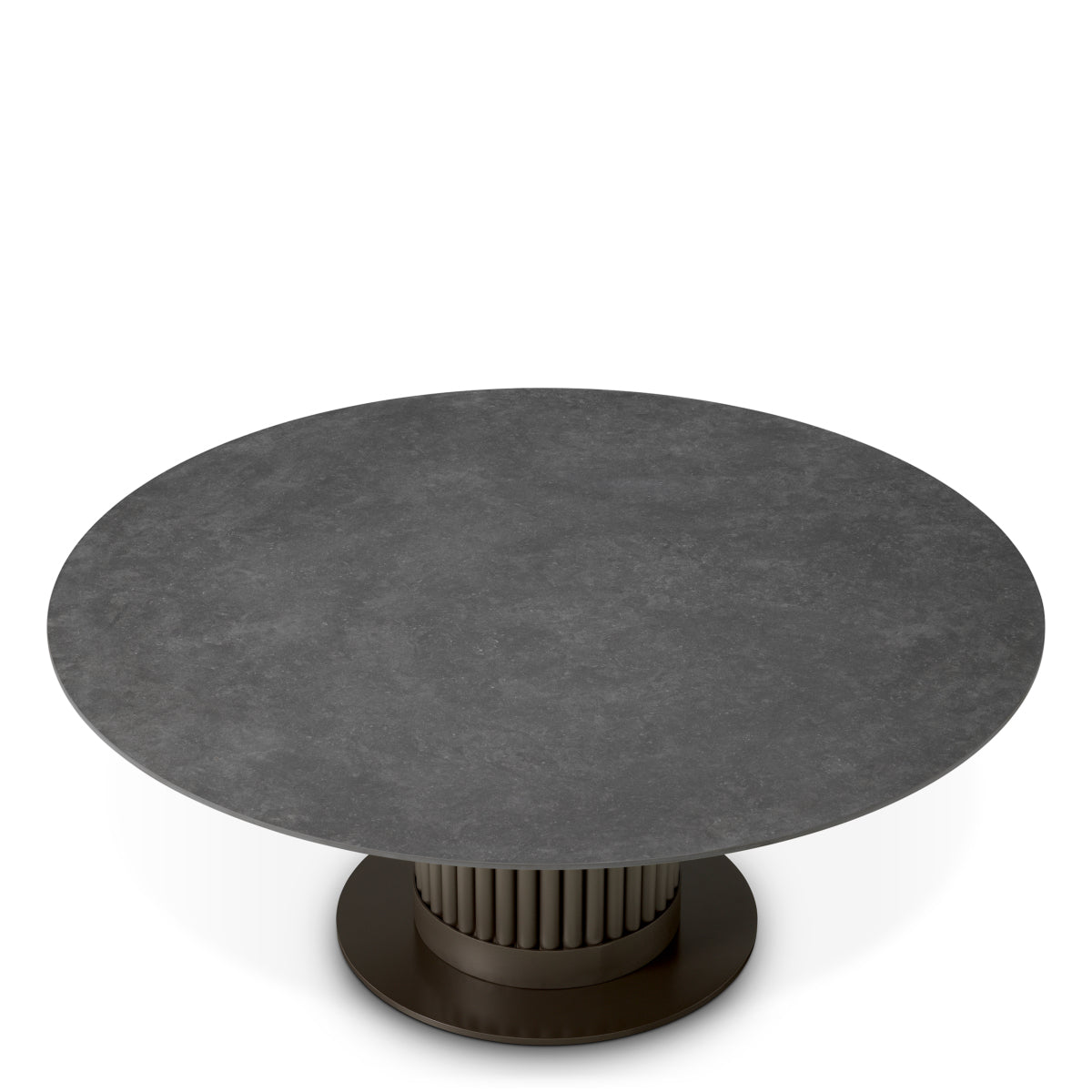 Buiten Salontafel Volterra - Rond - Grey ceramic