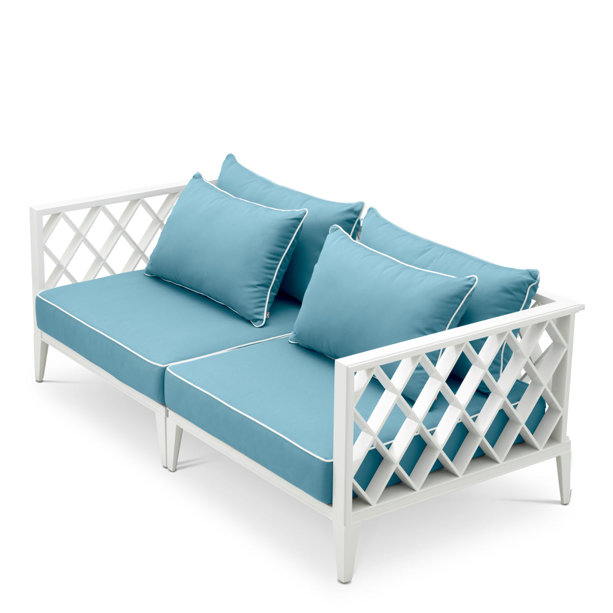 Loungebank Ocean Club - S - Sunbrella mineral blue