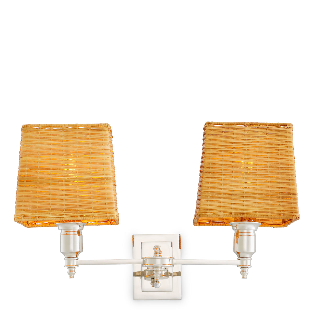 Wandlamp Lexington - Dubbel - Nickel finish