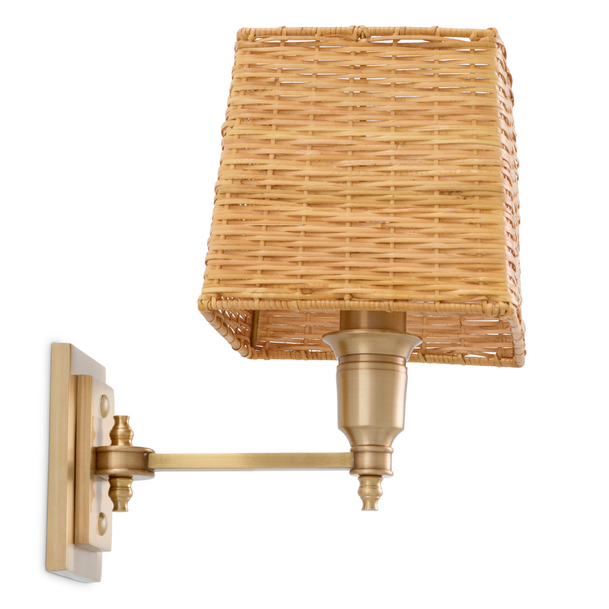 Wandlamp Lexington - Singel - Antique brass finish