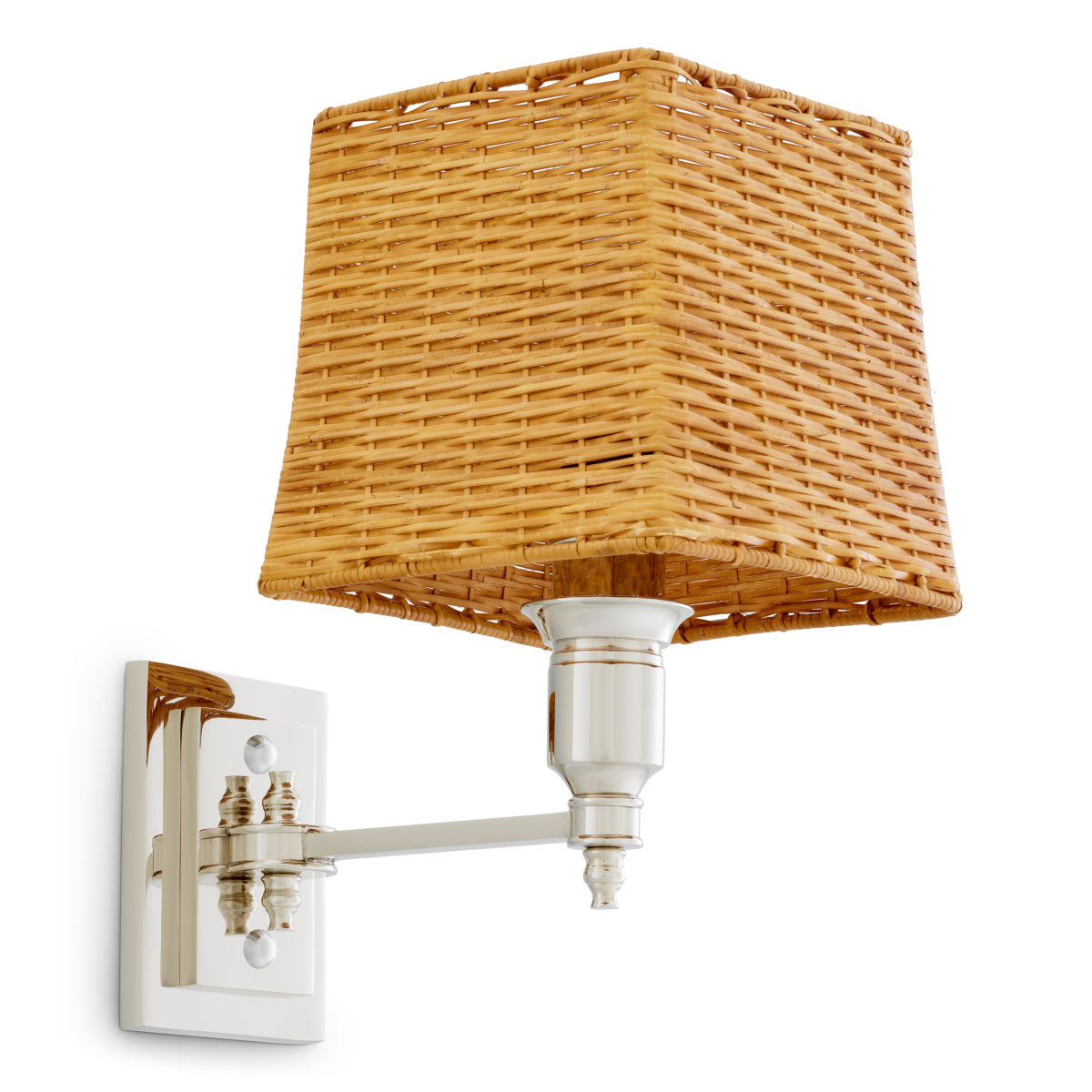 Wandlamp Lexington - Singel - Nickel finish