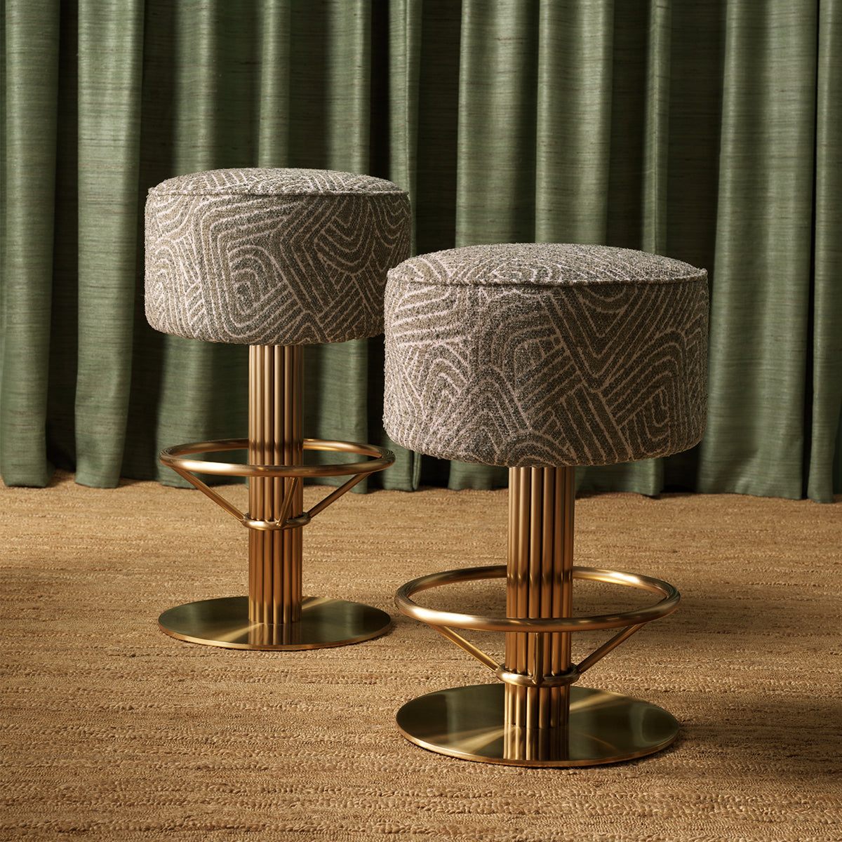 Barkruk Carleton - Camari green
