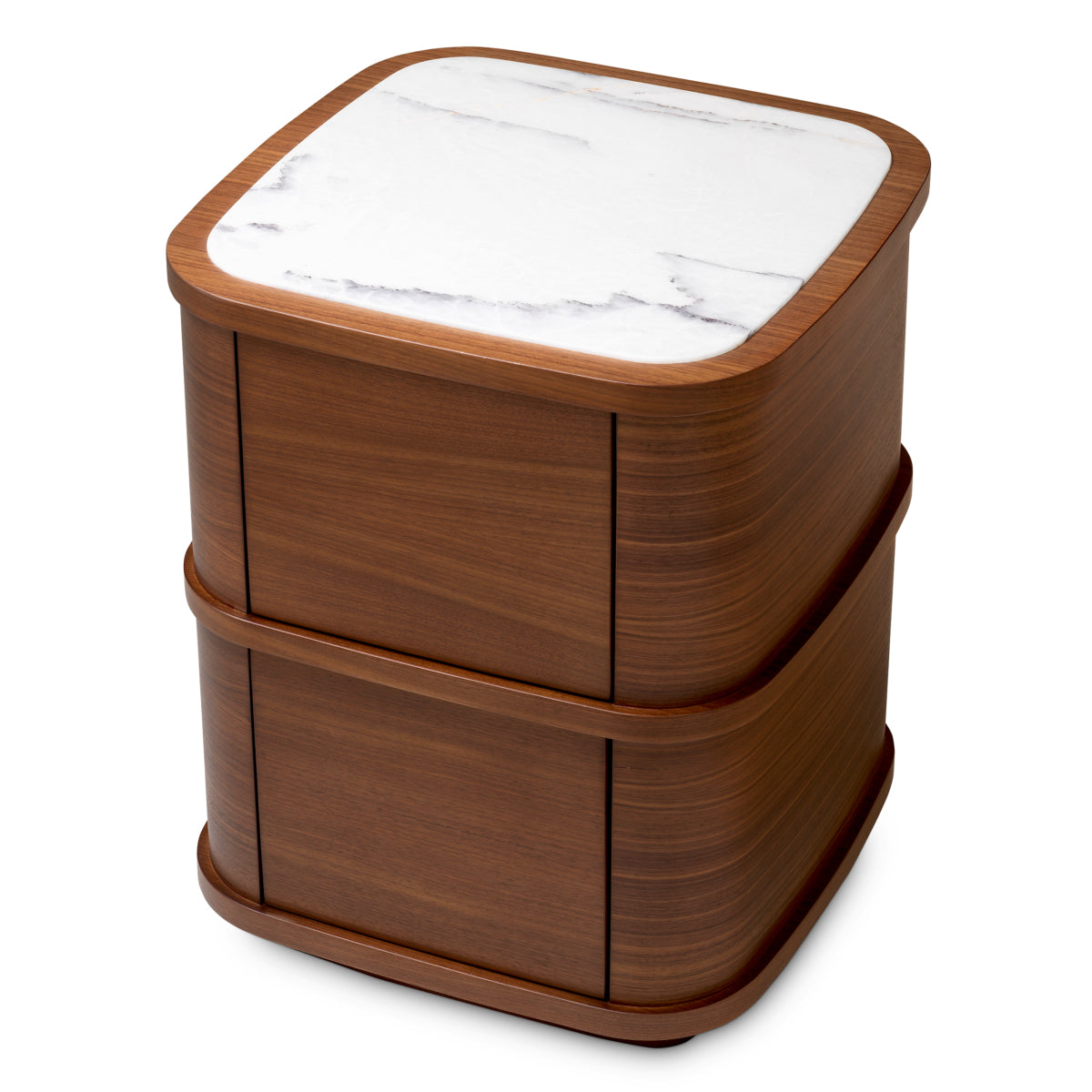Nachtkastje Cabana - S - Walnut veneer