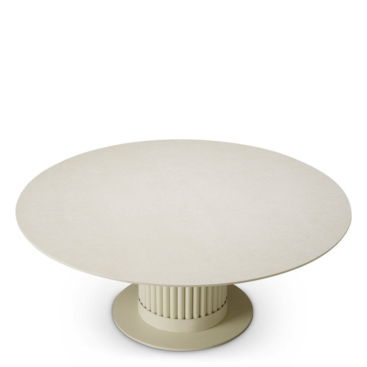 Buiten Salontafel Volterra - Rond - Cream ceramic