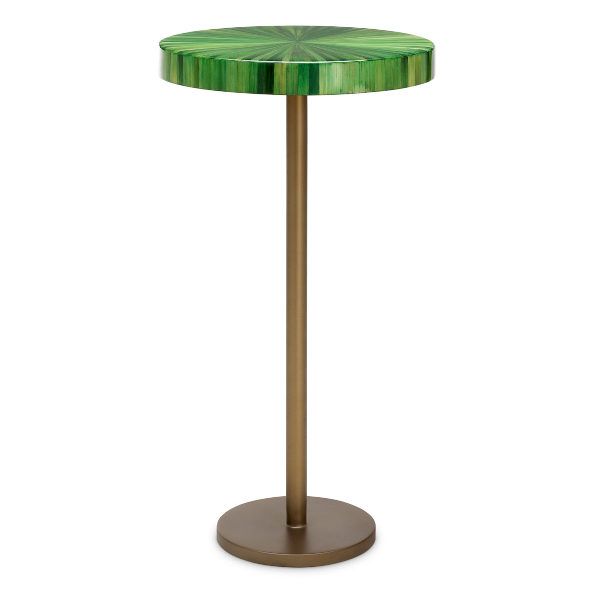 Bijzettafel Albany - Straw marquetry green