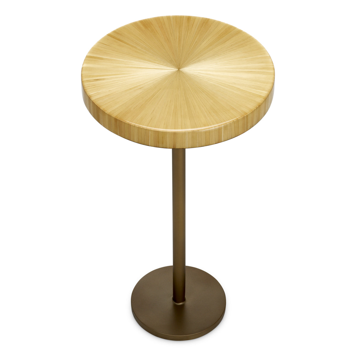 Bijzettafel Albany - Straw marquetry natural