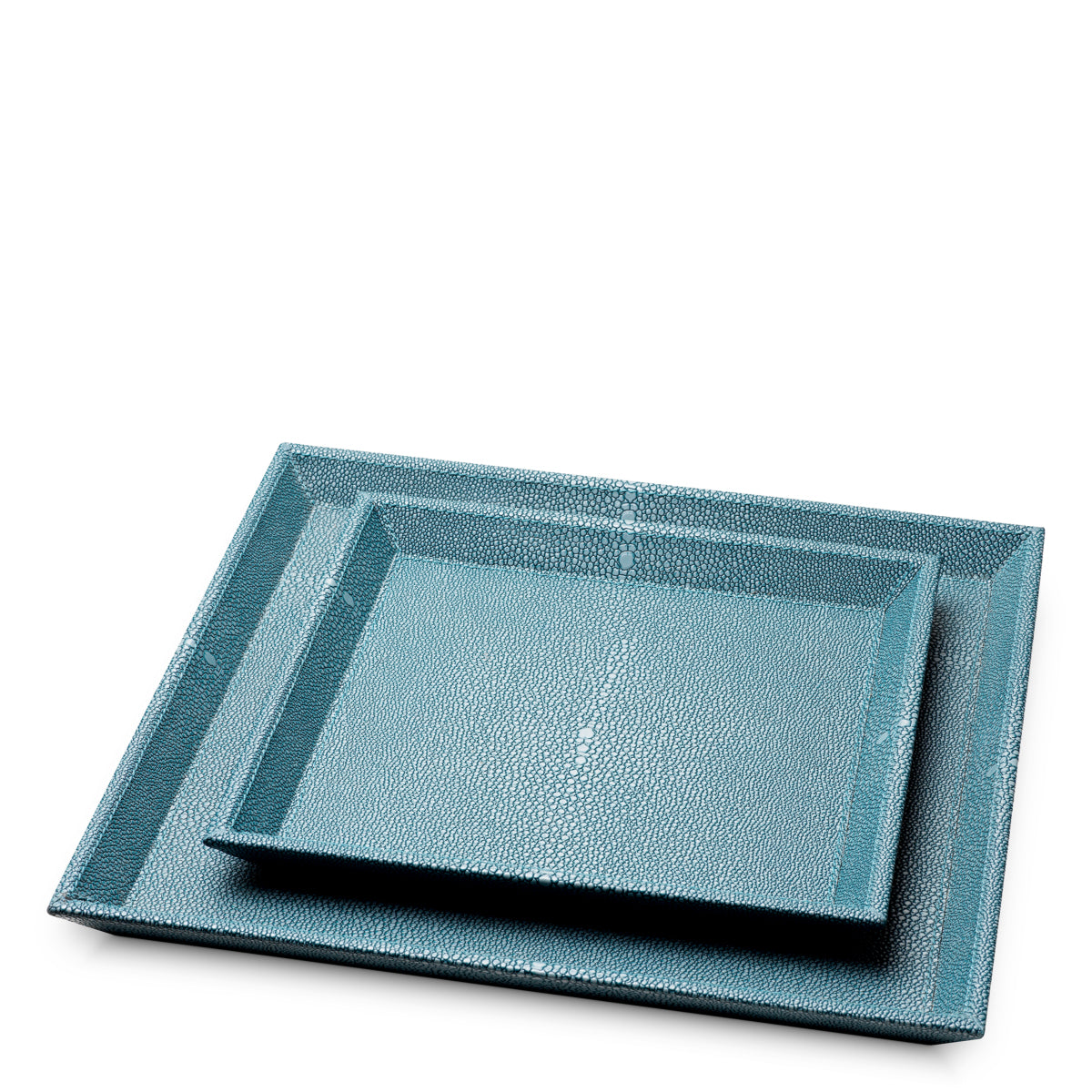 Bureau dienblad Scaleo - Blauw (set van 2)