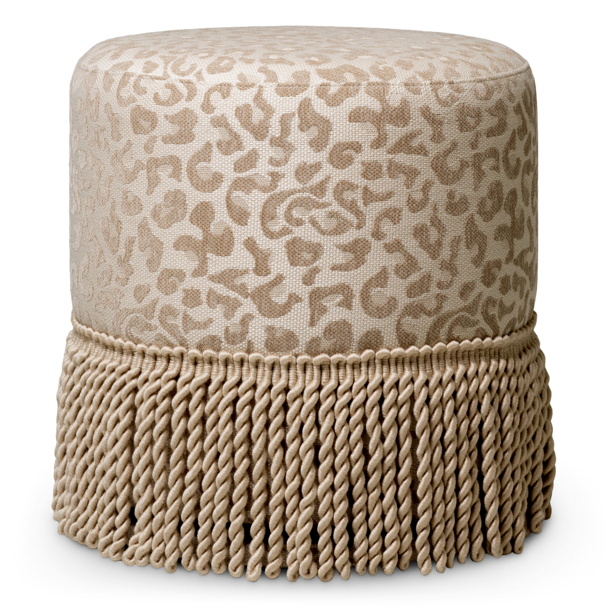 Poef Greer - Harley leopard beige
