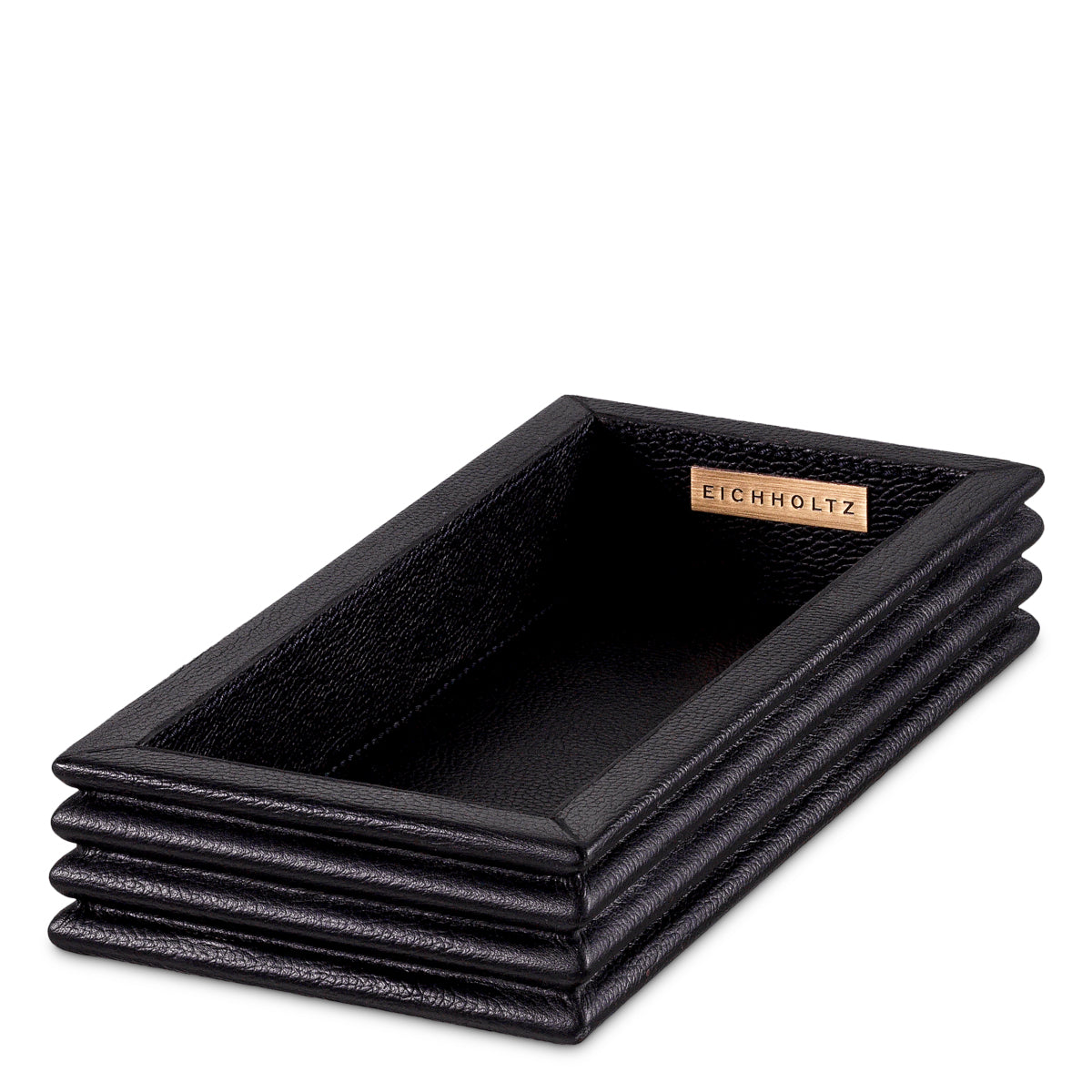 Bureauset Elvane - Black leather (set van 3)