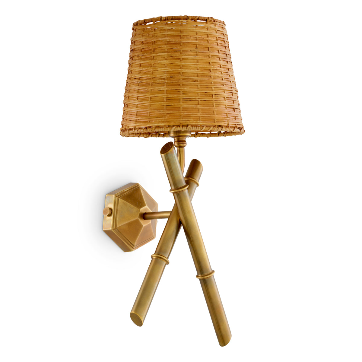 Wandlamp Aveline - Natural rattan