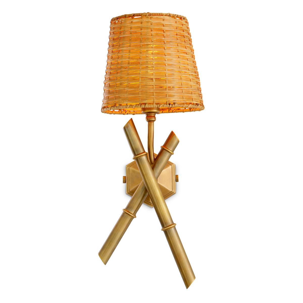 Wandlamp Aveline - Natural rattan