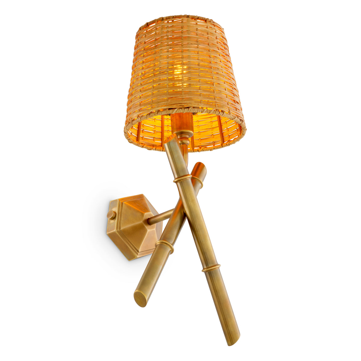 Wandlamp Aveline - Natural rattan