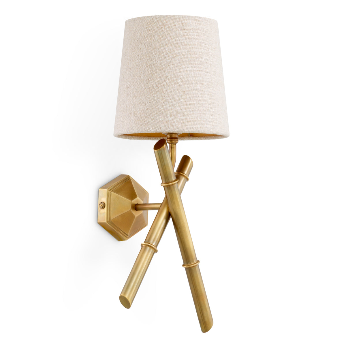 Wandlamp Aveline - Vintage brass finish