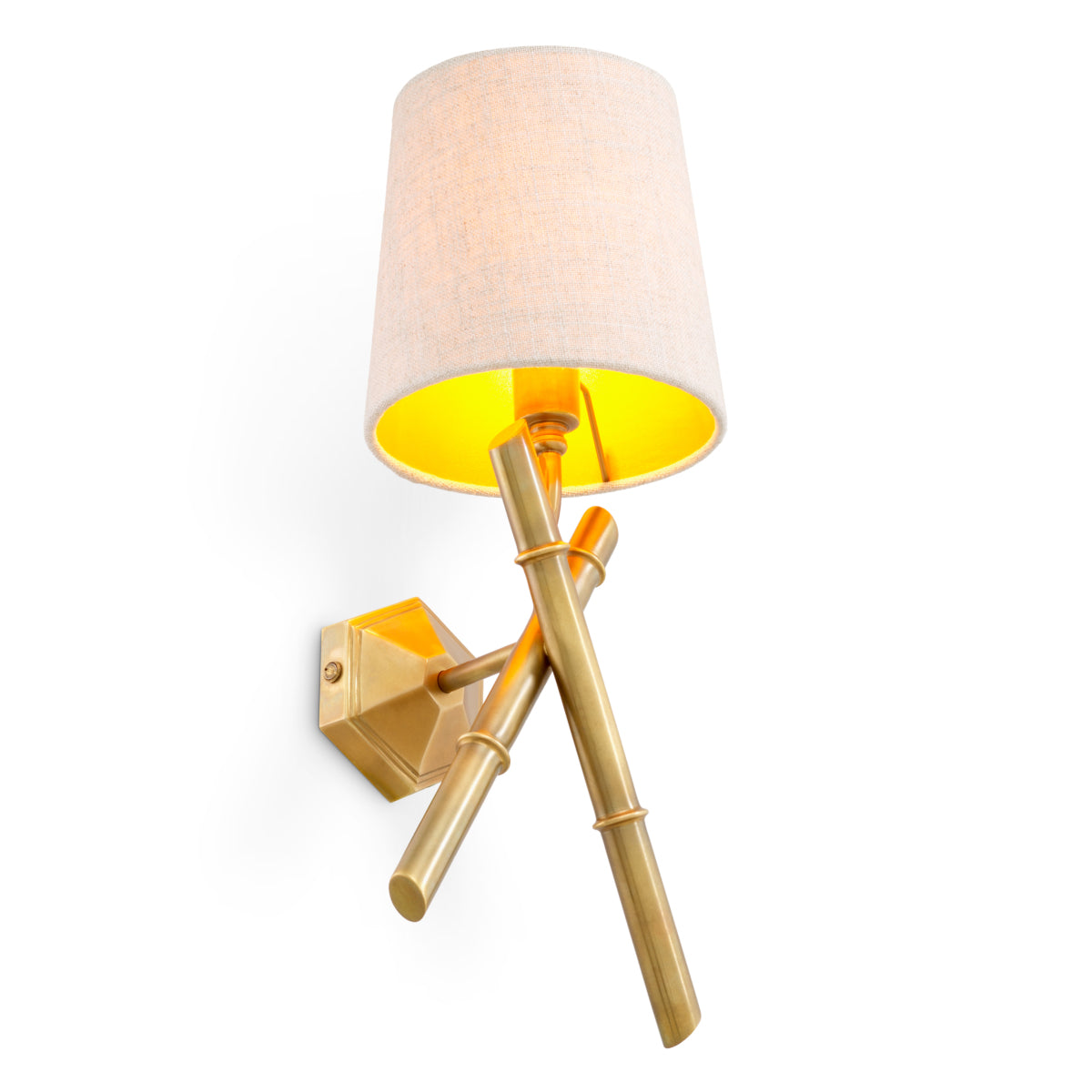 Wandlamp Aveline - Vintage brass finish