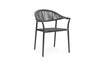 Tuinstoel Matera (set van 4) - Royal Grey - Carbon Grey