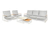 Sofaset Merano - Teak - Camel Sand - Soft Grey