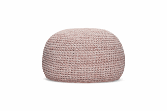 Poef Arezzo - Ø70 - Round - Soft pink