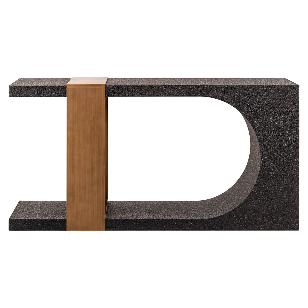 Wandtafel Bazel (Black/gold)