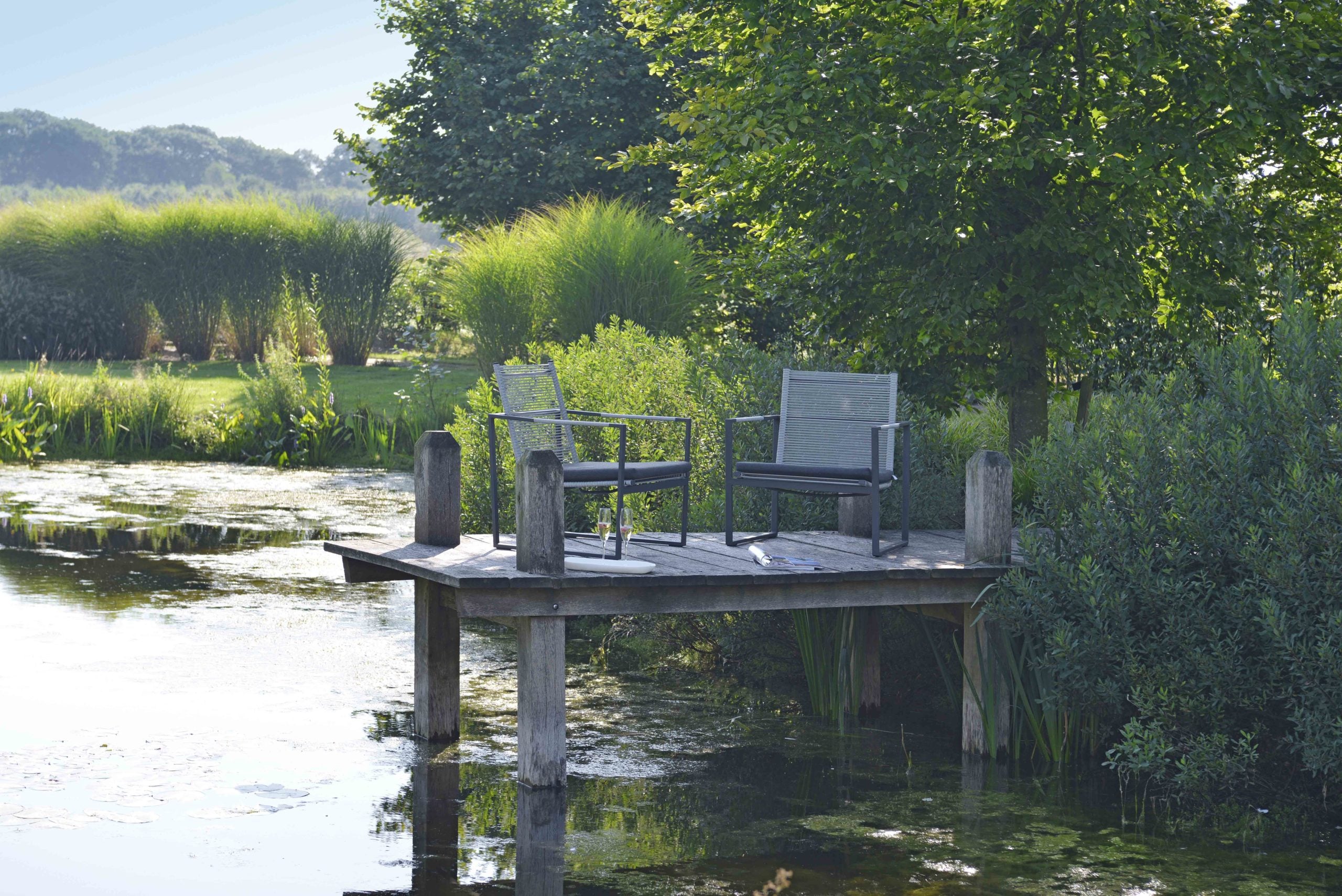 Loungestoel Andria Donkergrijs