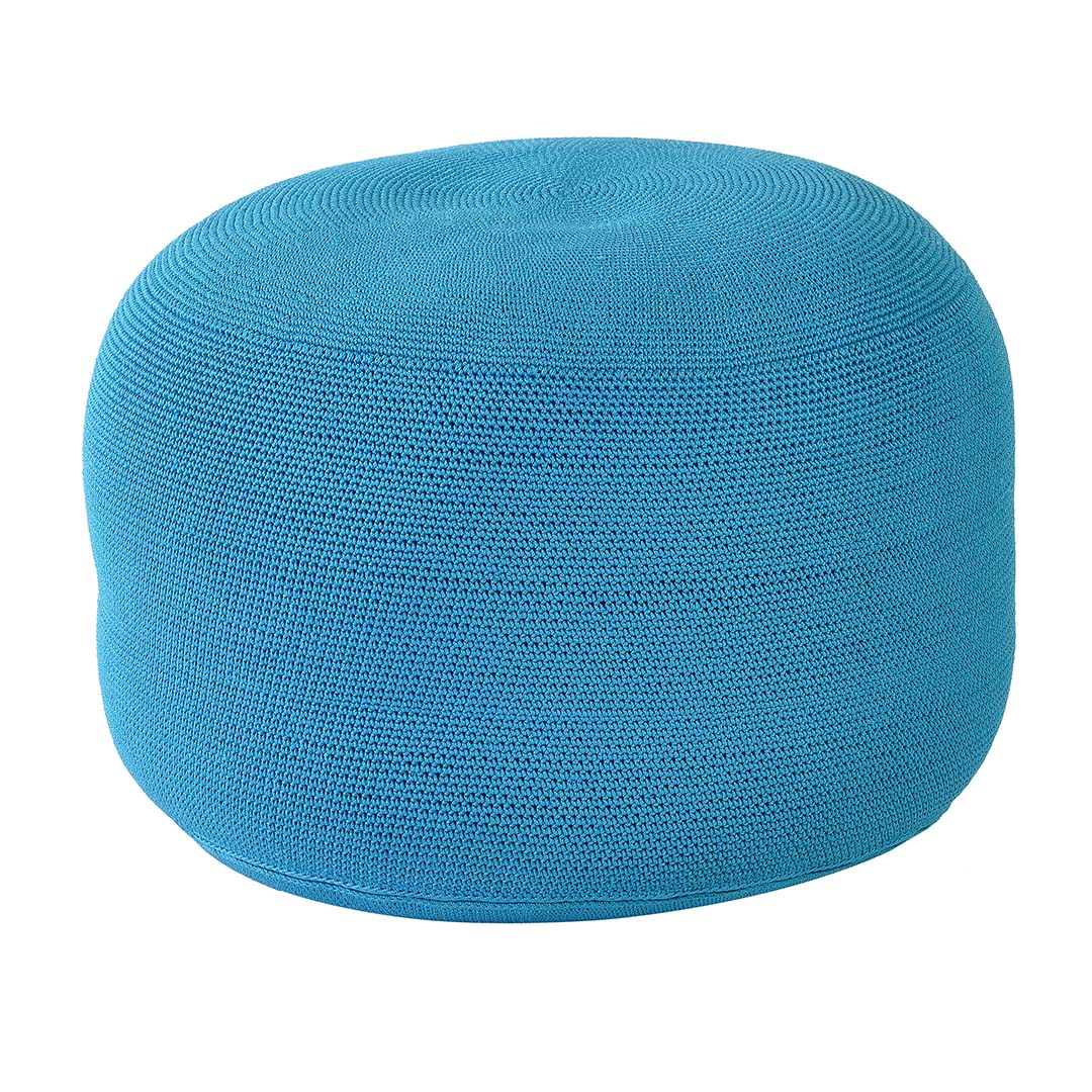 Poef Crochette Ø53 Blauw