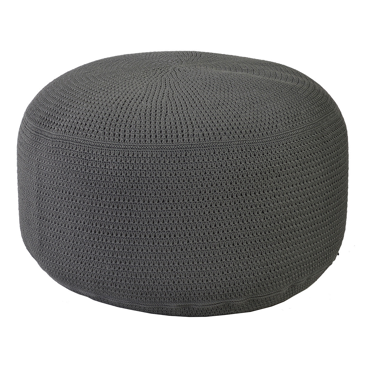 Poef Crochette ø80 Antraciet