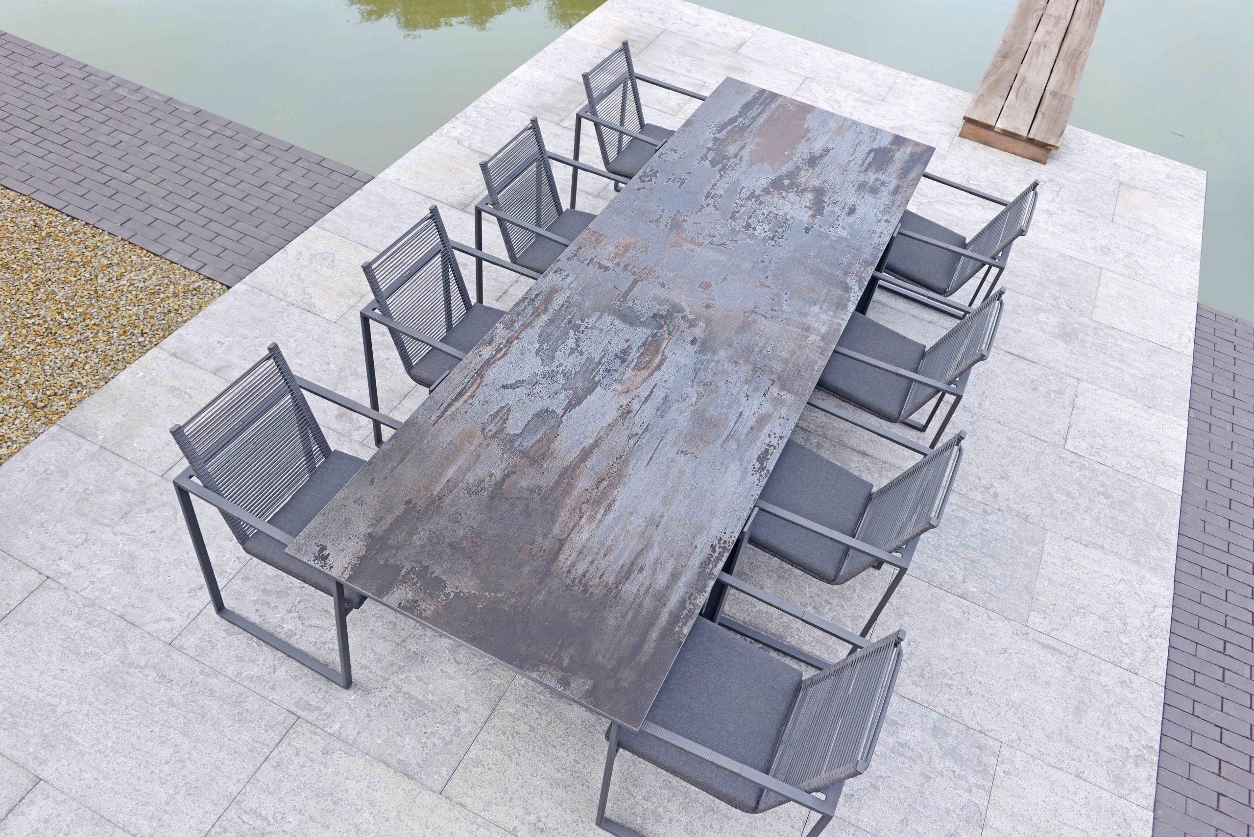 Tuinstoel Andria Donkergrijs