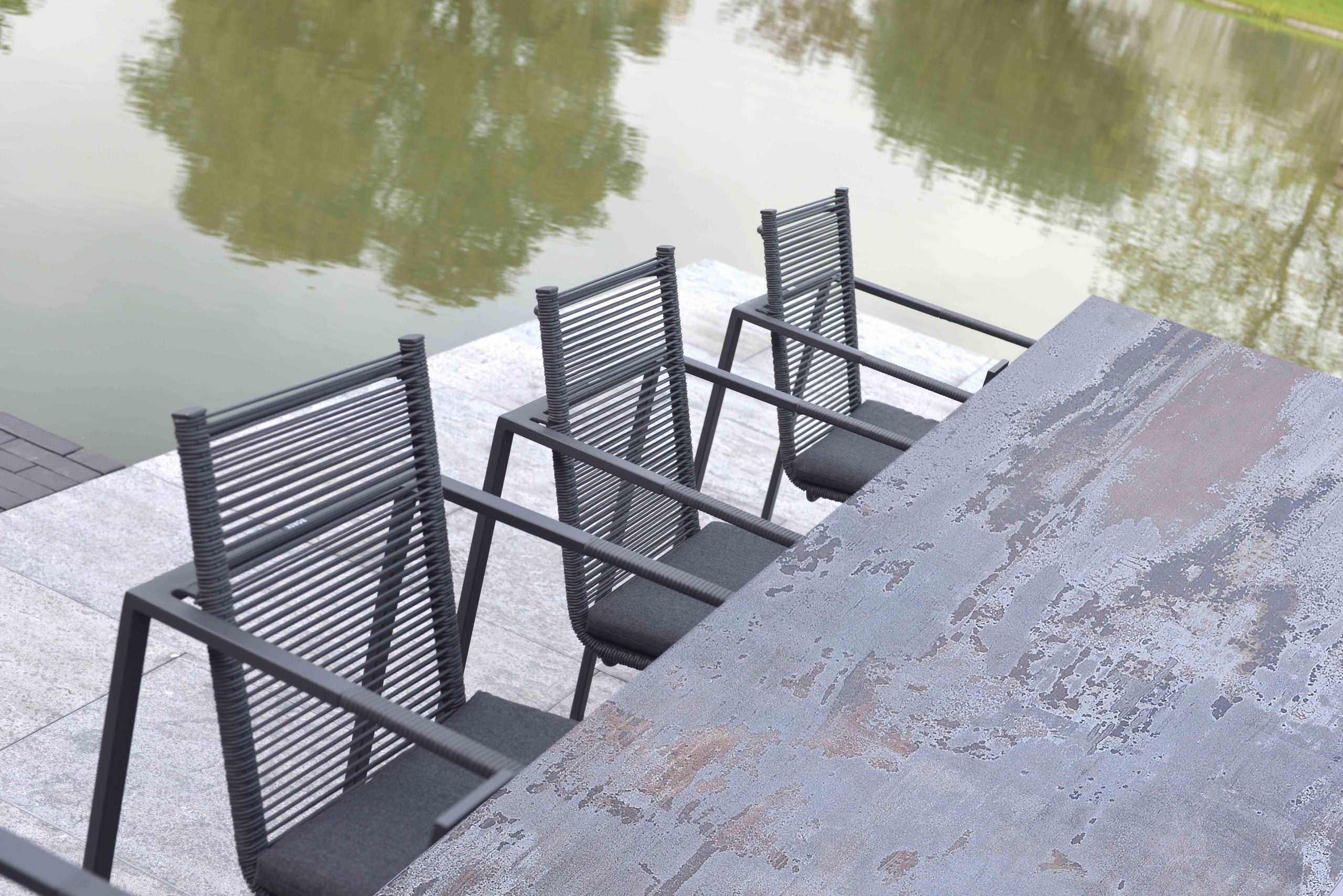 Tuinstoel Andria Donkergrijs